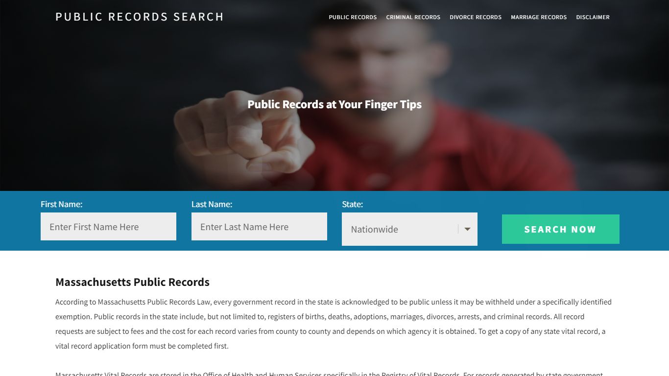 Massachusetts Public Records | Get Instant Reports On People